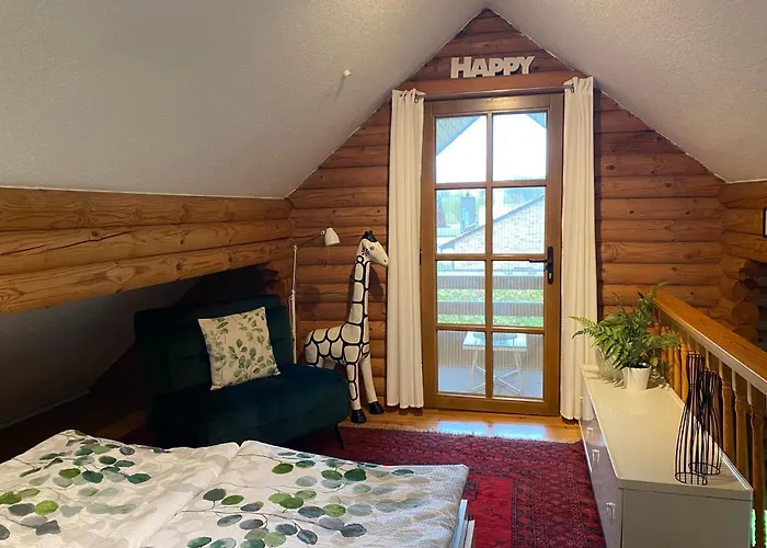 Dom wakacyjny Eifel-lounge Blockhaus Mit Kamin Garten Balkon Nahe Koeln Therme Bruehl Phantasialand